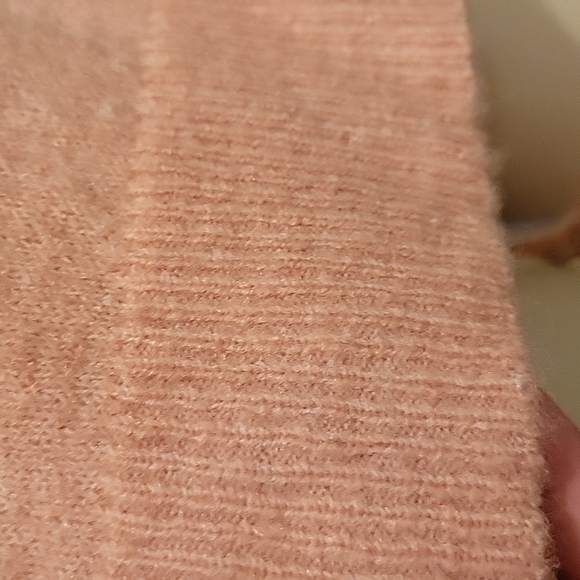 KAFFE Sweater L Blue White Cream Pink Stripes - Picture 8 of 13